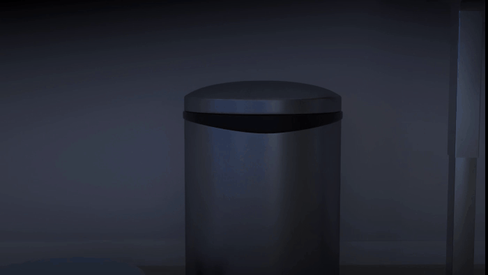 垃圾桶翻盖电机